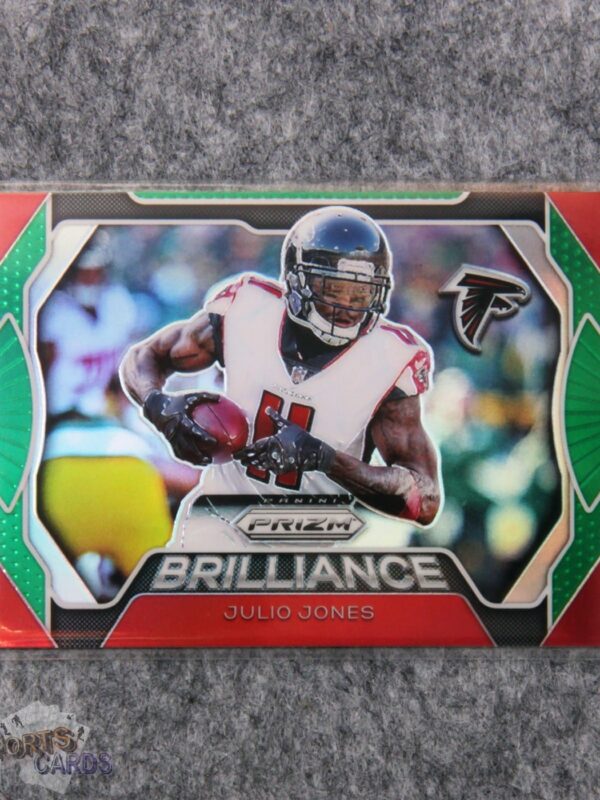 2019 Julio Jones #B-JJ Panini Prizm Brilliance Green Prizm-front