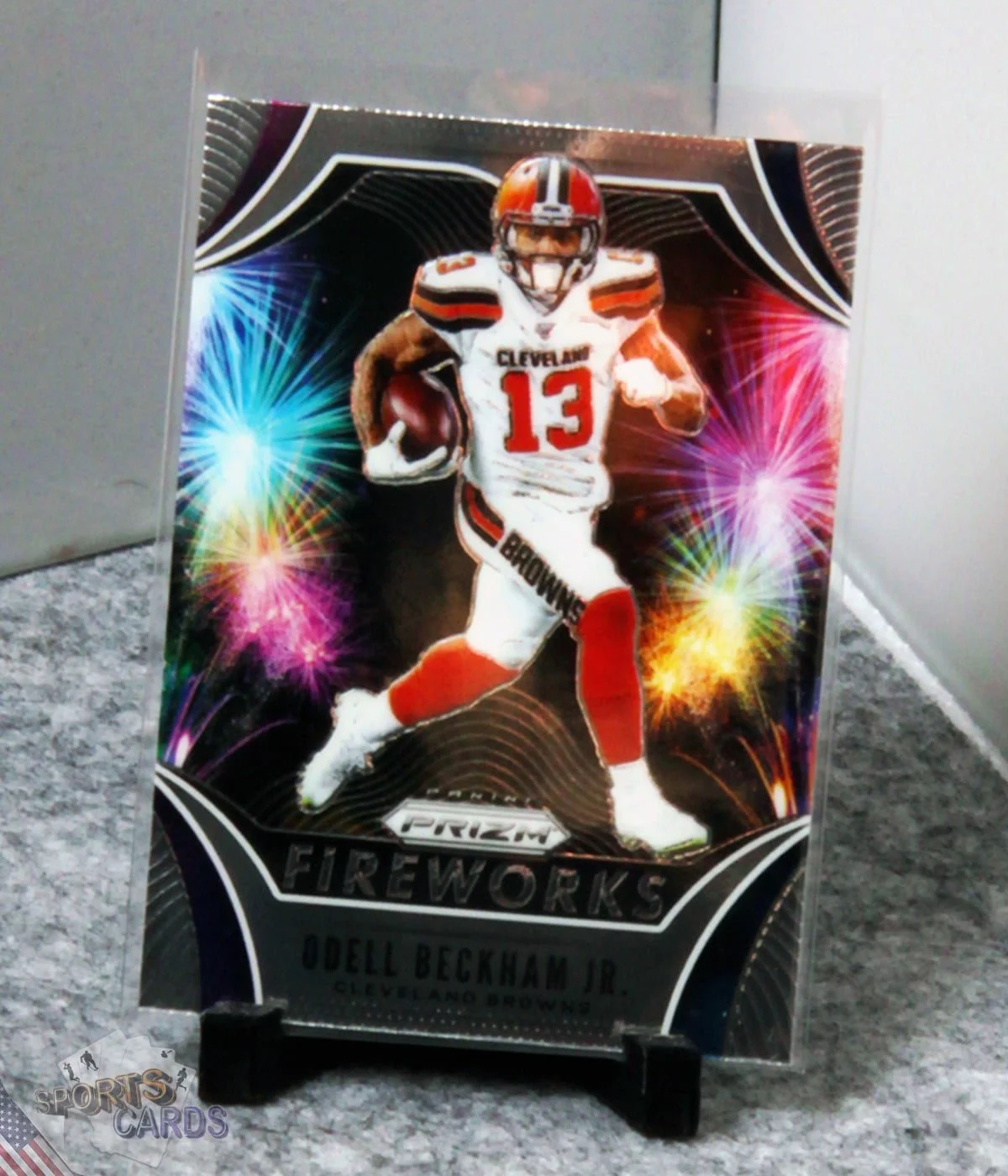2019 Odell Beckham Jr #FW-OB Panini Prizm Fireworks-stand