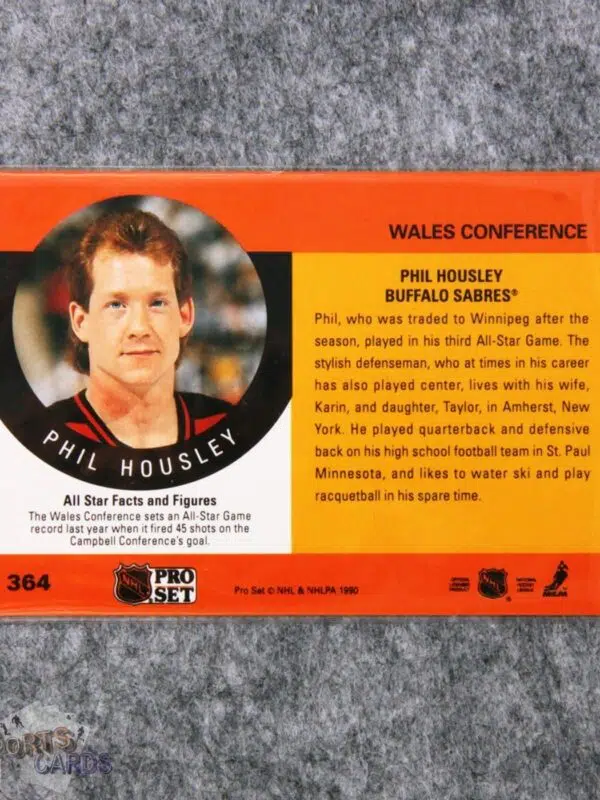 1990-91 Phil Housley #364 Pro Set NHL All-Star-back