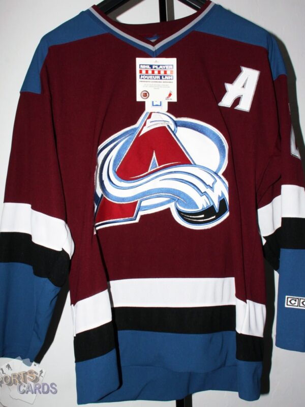 Peter Forsberg #21 Colorado Avalanche Away Throwback NHL Hockey Jersey-front