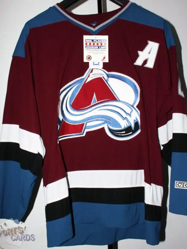 Peter Forsberg #21 Colorado Avalanche Away Throwback NHL Hockey Jersey-front