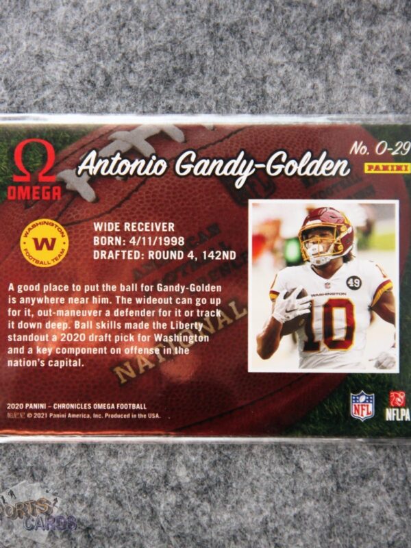 Alternative view of 2020 Antonio Gandy-Golden #O-29 Panini Chronicles Omega RC