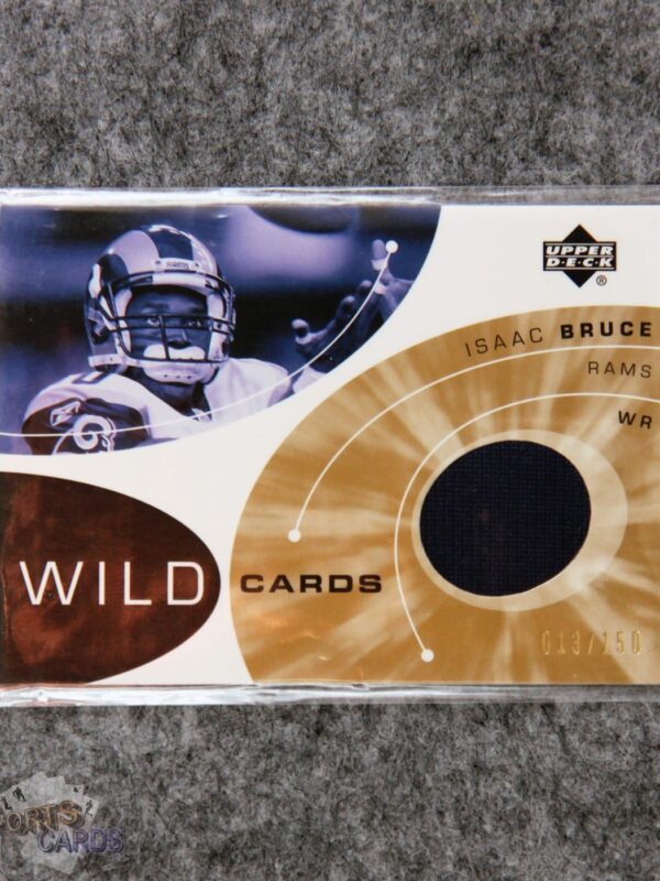 2002 Isaac Bruce #WC-IB Upper Deck Wild Cards /150-front