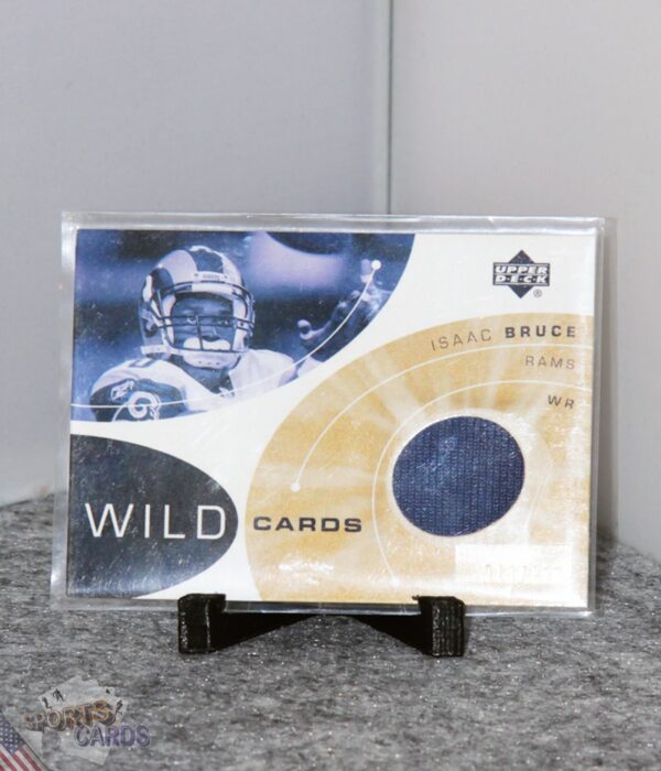2002 Isaac Bruce #WC-IB Upper Deck Wild Cards /150-stand