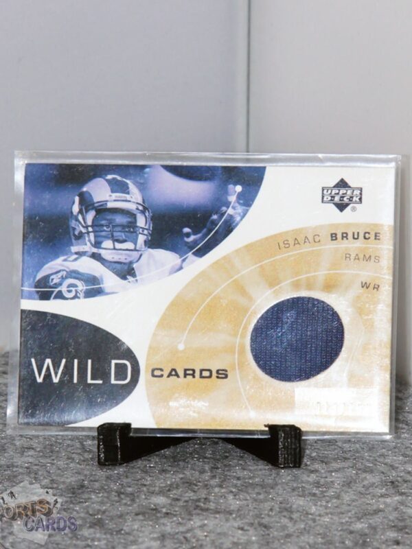 2002 Isaac Bruce #WC-IB Upper Deck Wild Cards /150-stand