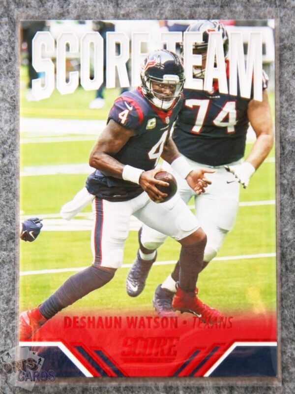 2021 DeShaun Watson #ST12 Panini Score Red Score Team