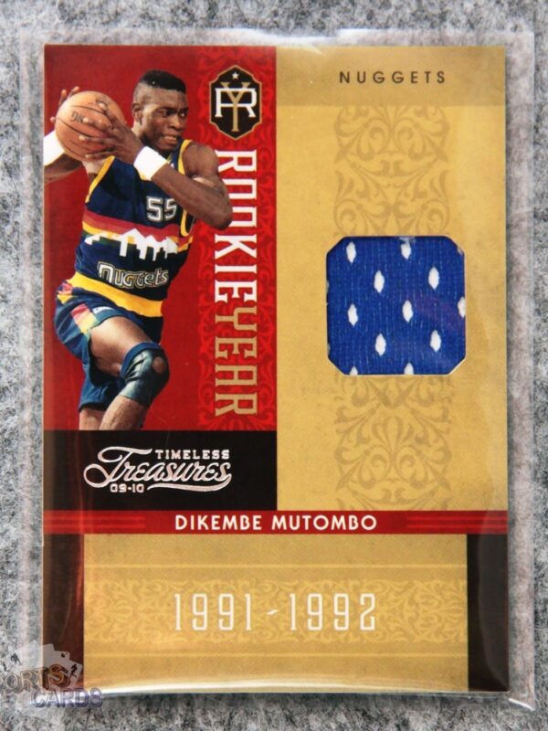 2009-10 Dikembe Mutombo #14 Panini Timeless Treasures Rookie Year /100-front