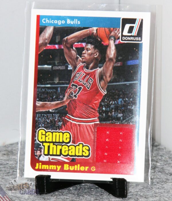 2014-15 Jimmy Butler #23 Panini Donruss Game Threads-stand