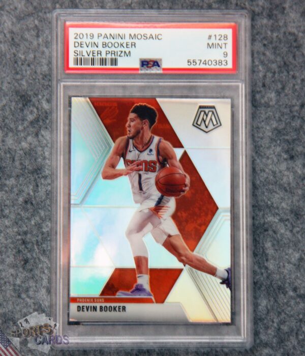2019-20 Devin Booker #128 Panini Mosaic Silver Prizm PSA 9  MINT