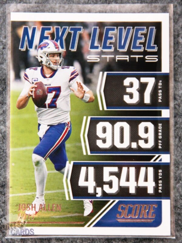 2021 Josh Allen #NL15 Panini Score Next Level Stats