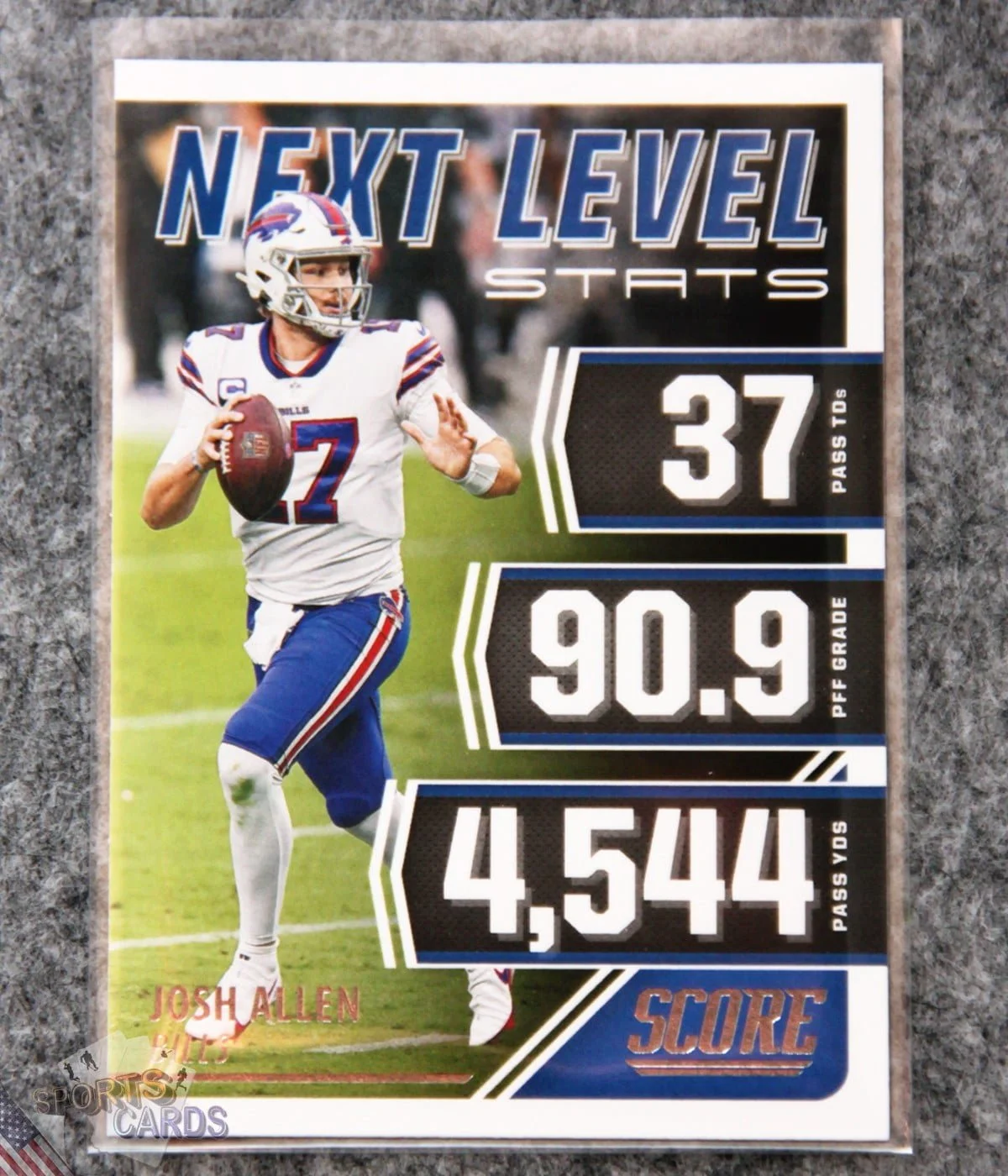 2021 Josh Allen #NL15 Panini Score Next Level Stats