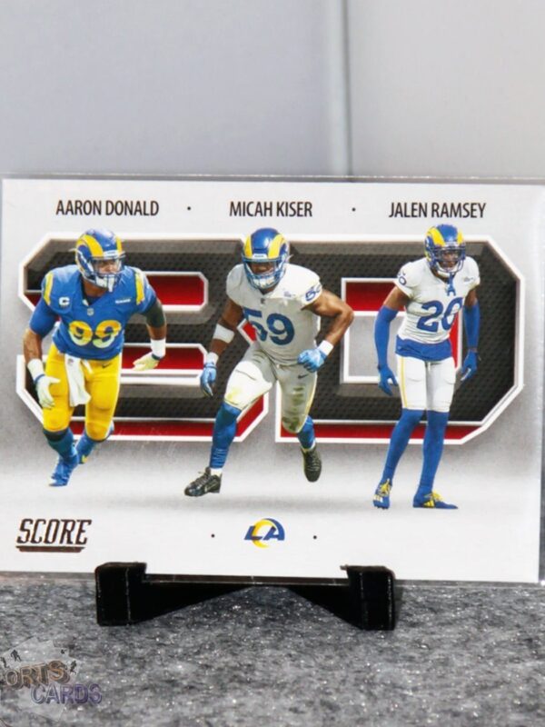 2021 Aaron Donald - Micah Kiser - Jalen Ramsey #3D8 Panini Score 3D-stand