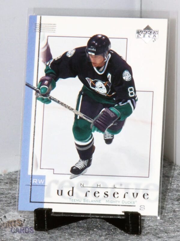 2001-02 Teemu Selanne #3 Upper Deck UD Reserve-stand