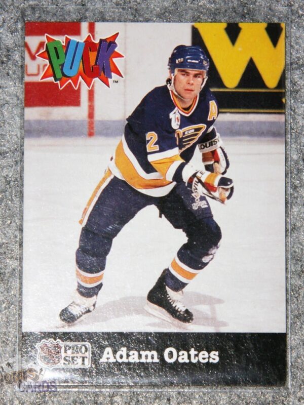 1991-92 Adam Oates #25 Pro Set Puck-front