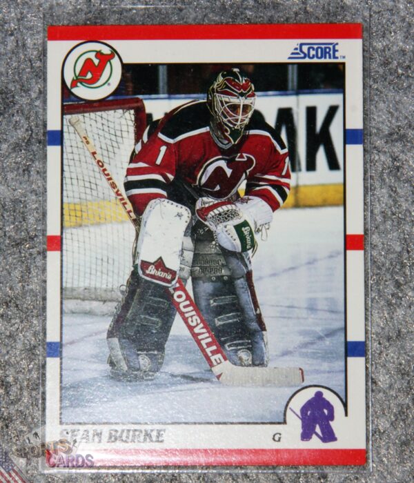 1990-91 Sean Burke #34 Score-front