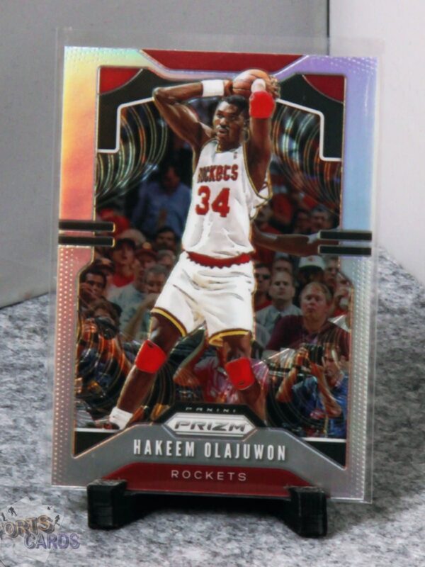2019-20 Hakeem Olajuwon #4 Panini Prizm Silver Prizm-stand