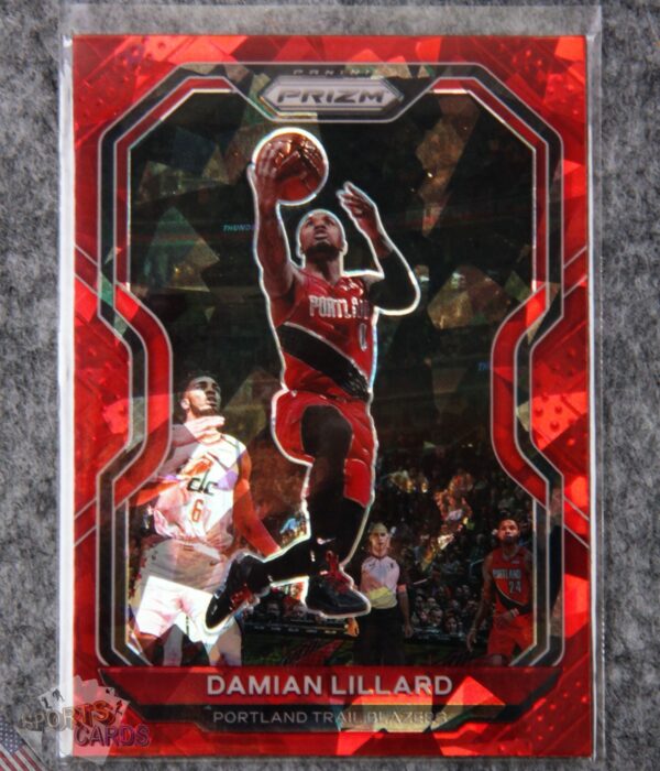 2019-20 Damian Lillard #173 Panini Prizm Red Ice Prizm