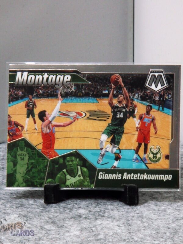 2019-20 Giannis Antetokounmpo #15 Panini Mosaic Montage-stand