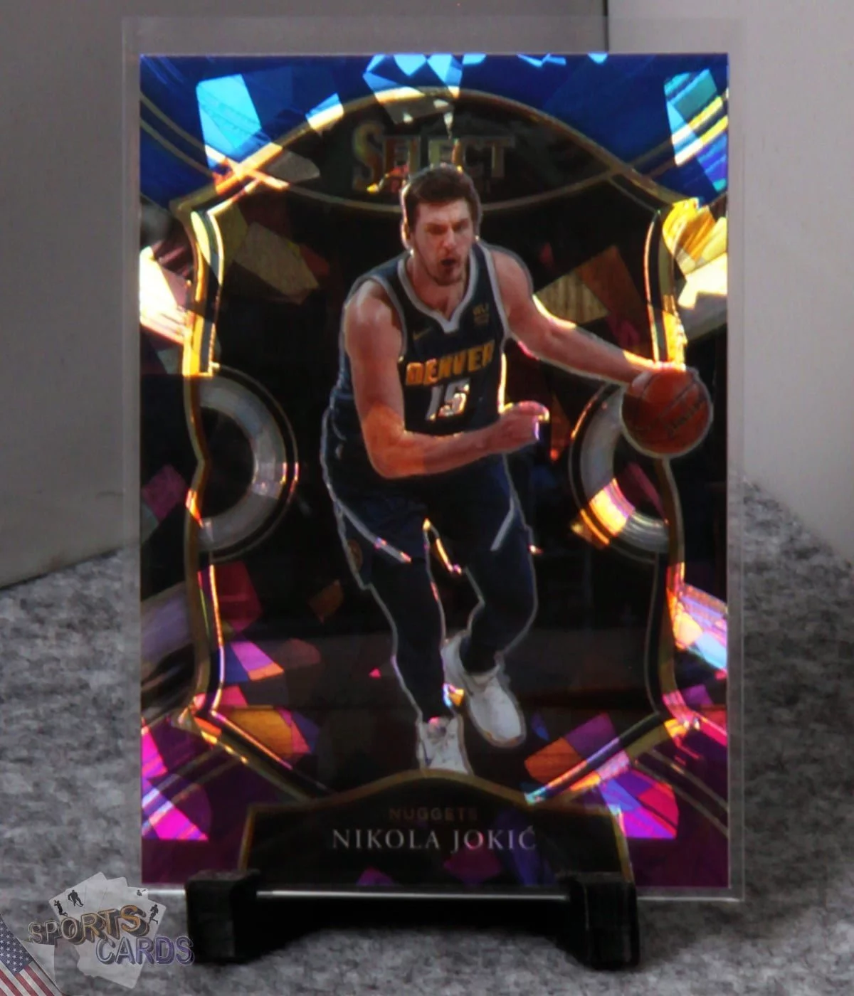 2020-21 Nikola Jokic #58 Panini Select Concourse Blue Purple