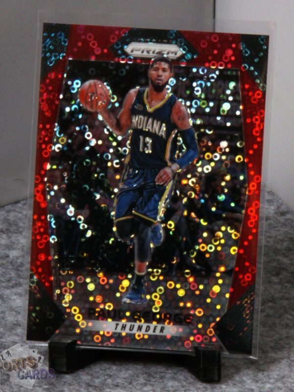2017-18 Paul George #264 Panini Prizm Fast Break Red Prizm /125 - Afbeelding 3