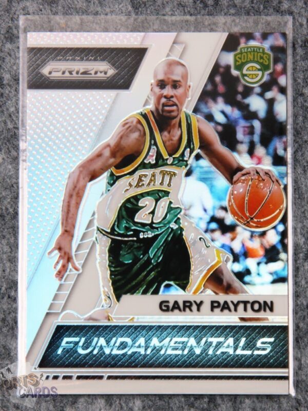 2017-18 Gary Payton #5 Panini Prizm Fundamentals Silver Prizm-front