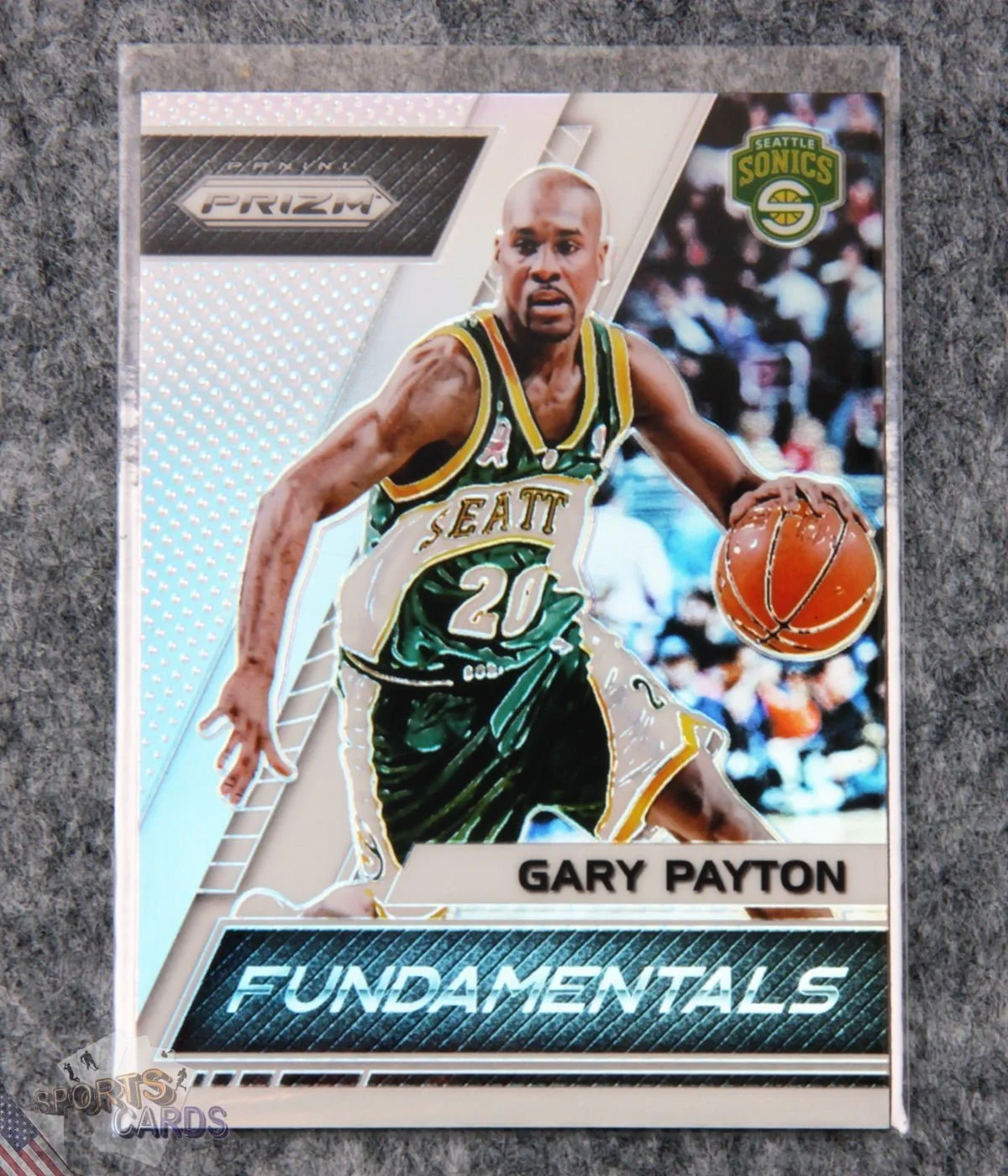 2017-18 Gary Payton #5 Panini Prizm Fundamentals Silver Prizm