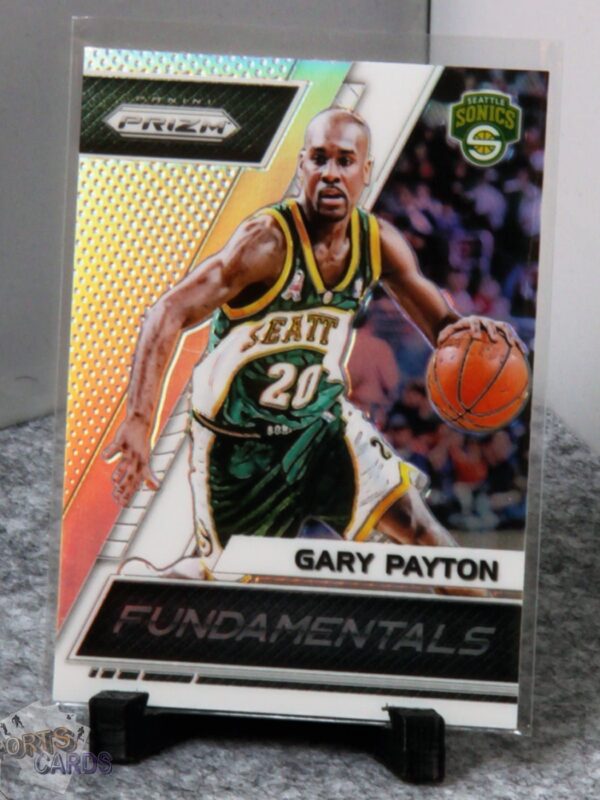 2017-18 Gary Payton #5 Panini Prizm Fundamentals Silver Prizm-stand