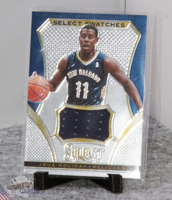 2013-14 Jrue Holiday #30 Panini Select Select Swatches-stand
