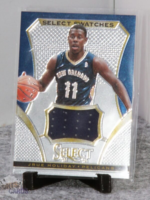 2013-14 Jrue Holiday #30 Panini Select Select Swatches-stand
