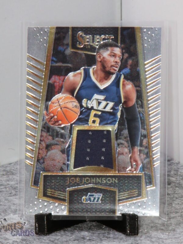 2016-17 Joe Johnson #55 Panini Select Select Swatches-stand