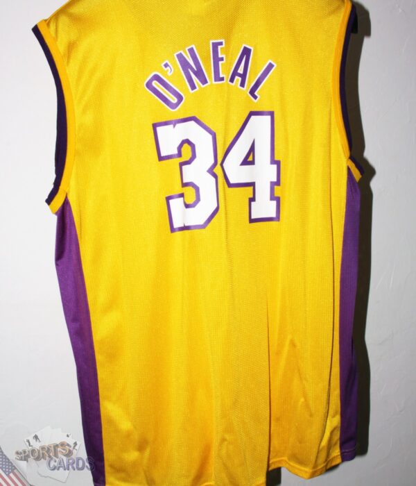 Alternative view of Shaquille O'Neal #34 Los Angeles Lakers NBA Home Basketball Jersey - L