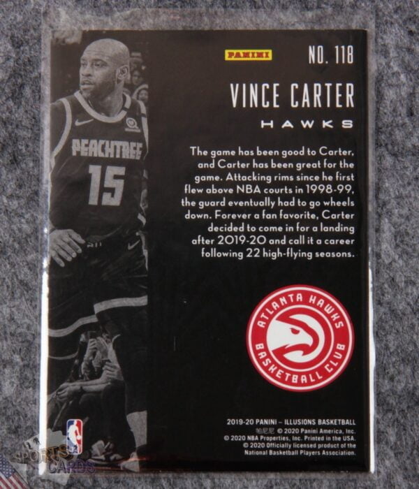 2019-20 Vince Carter #118 Panini Illusions-back