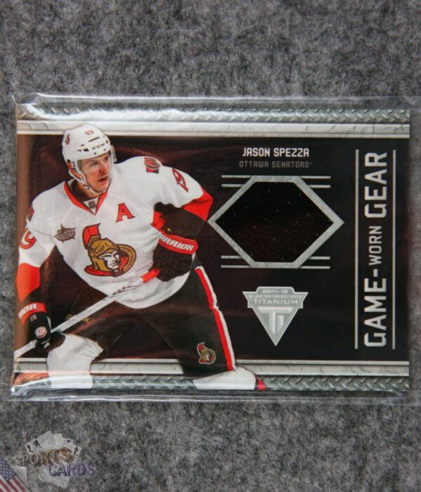 2011-12 Jason Spezza #73 Panini Titanium Game Worn Gear-front