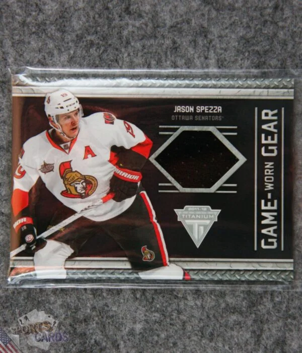 2011-12 Jason Spezza #73 Panini Titanium Game Worn Gear-front