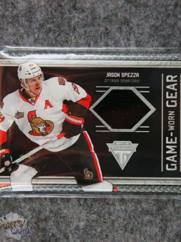 2011-12 Jason Spezza #73 Panini Titanium Game Worn Gear-front