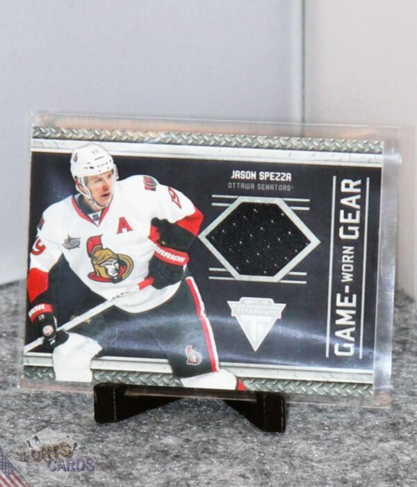 2011-12 Jason Spezza #73 Panini Titanium Game Worn Gear-stand