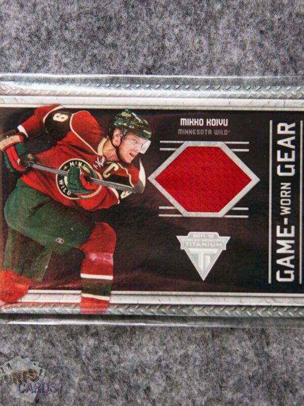 2011-12 Mikko Koivu #46 Panini Titanium Game Worn Gear-front