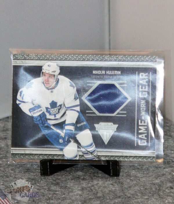 2011-12 Nikolai Kulemin #38 Panini Titanium Game Worn Gear-stand