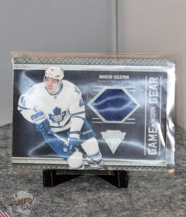 2011-12 Nikolai Kulemin #38 Panini Titanium Game Worn Gear-stand