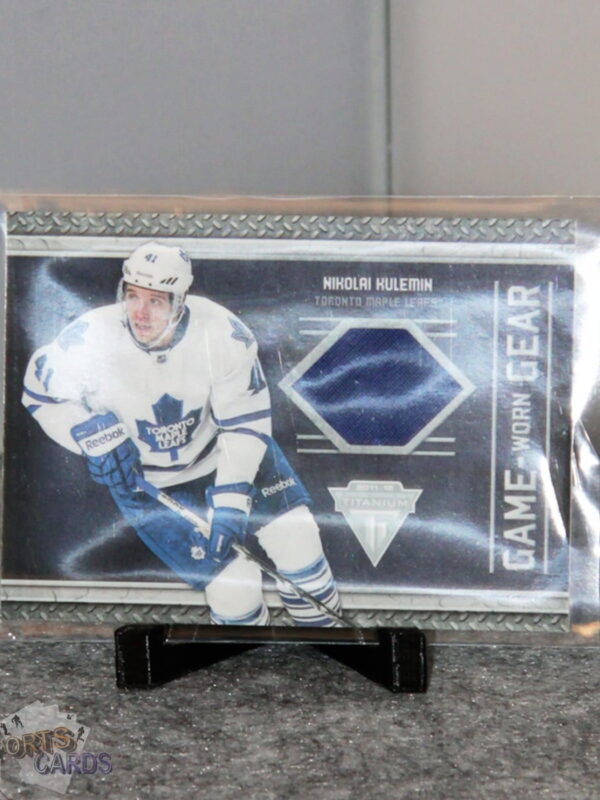 2011-12 Nikolai Kulemin #38 Panini Titanium Game Worn Gear-stand