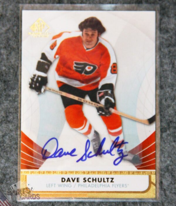 2012-13 Dave Schultz #31 Upper Deck SP Game Used Edition Auto