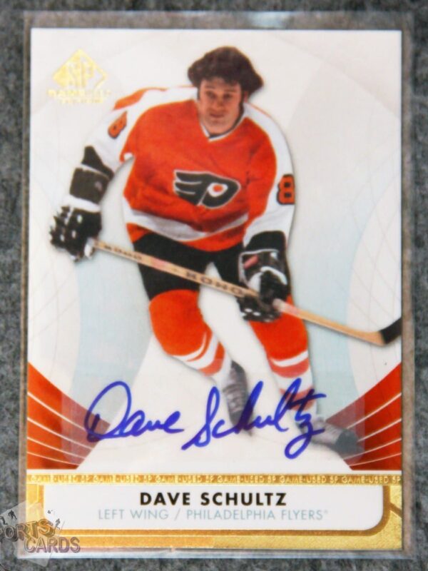 2012-13 Dave Schultz #31 Upper Deck SP Game Used Edition Auto