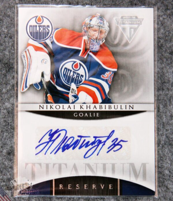 2012-13 Nikolai Khabibulin #36 Panini Titanium Reserve Auto