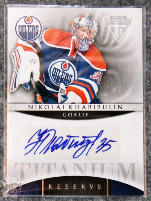 2012-13 Nikolai Khabibulin #36 Panini Titanium Reserve Auto