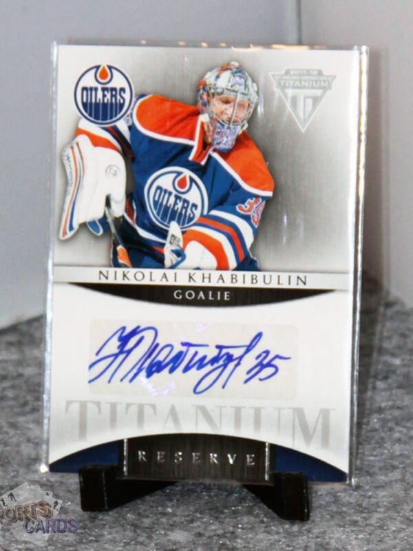 2012-13 Nikolai Khabibulin #36 Panini Titanium Reserve Auto-stand