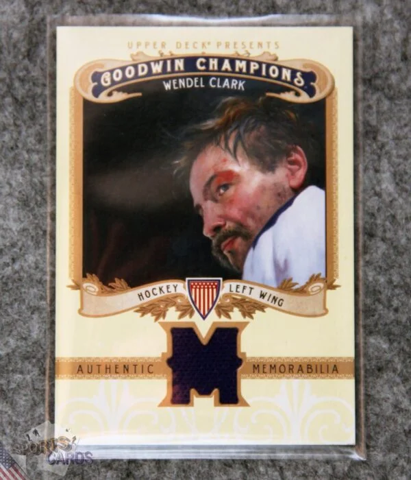 2012-13 Wendell Clark #M-WC Upper Deck Goodwin Champions Memorabilia-front