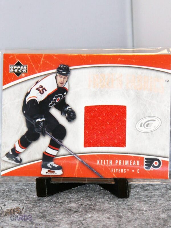 2005-06 Keith Primeau #FF-KP Upper Deck Ice Frozen Fabrics-stand