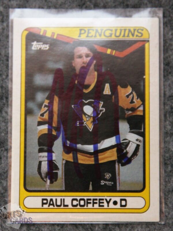 1990-91 Paul Coffey #116 Pro Set Auto