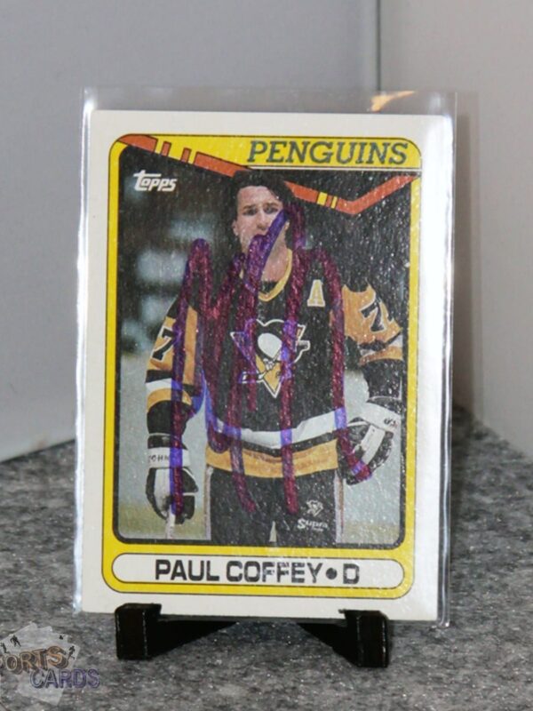 1990-91 Paul Coffey #116 Pro Set Auto - Afbeelding 3