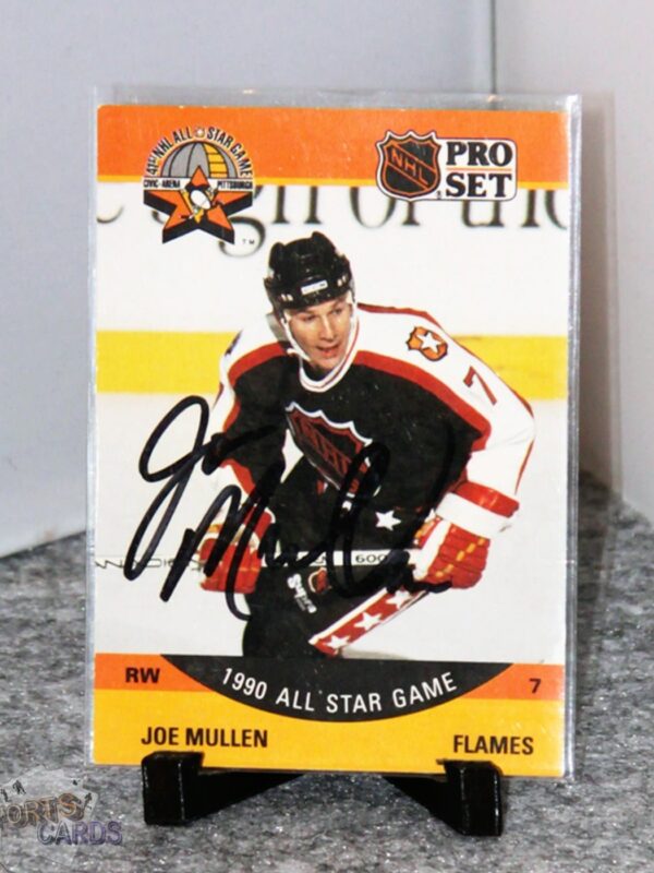 1990-91 Joe Mullen #343 Pro Set Auto-stand